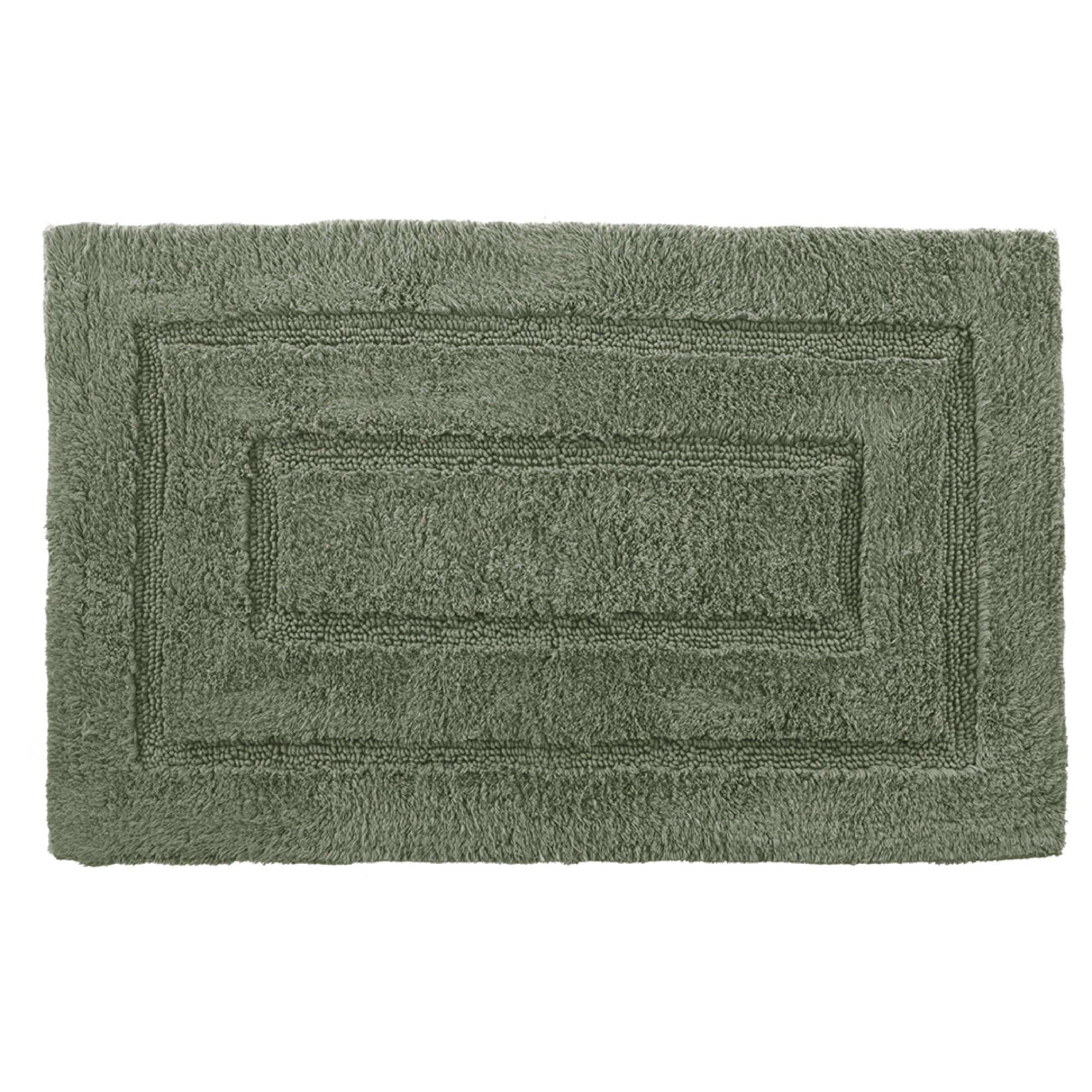 Apolonia Cotton Non-Slip Bath Rug, Moss, 24" H x 40" W