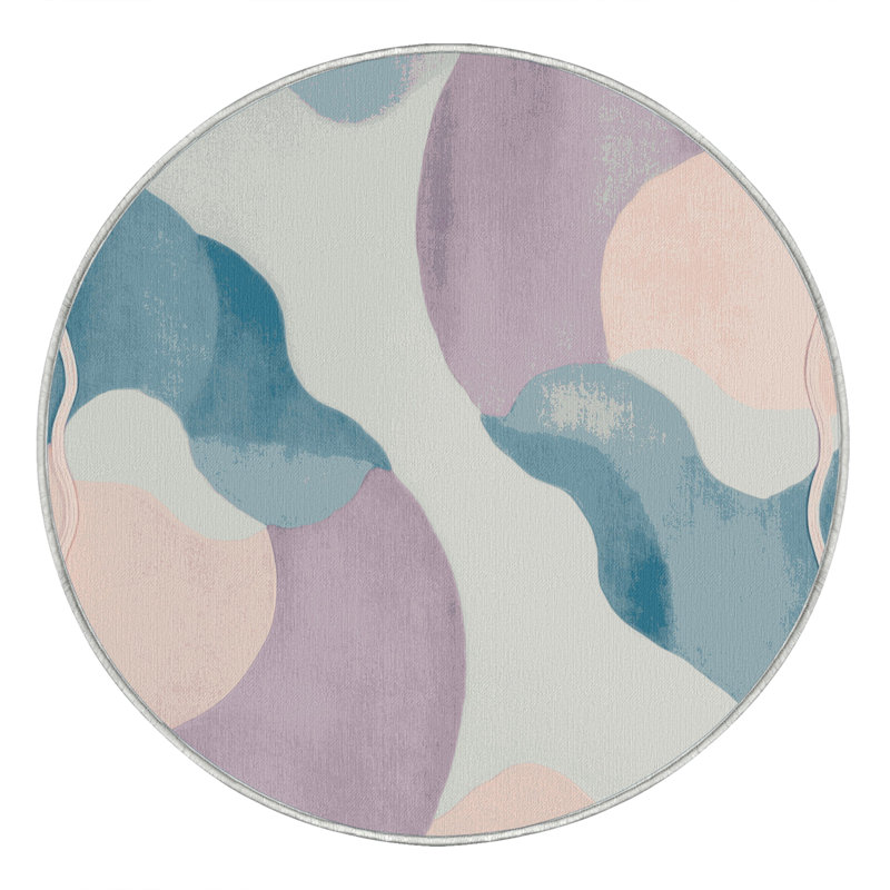 Serenity Bloom Rug, Round 3'