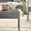 Ensemble de chaises et de table basse en rotin PE pour 4 personnes Kellsey - Jardin et patios