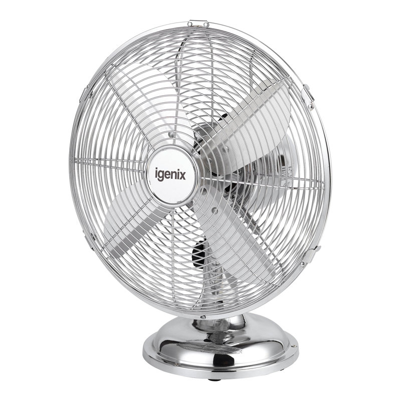 Igenix 12 Inch Desk Fan Chrome