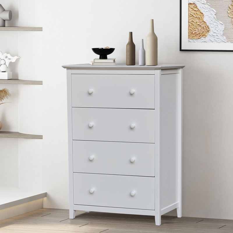 Commode 4 tiroirs Calumet Heimann, Blanc