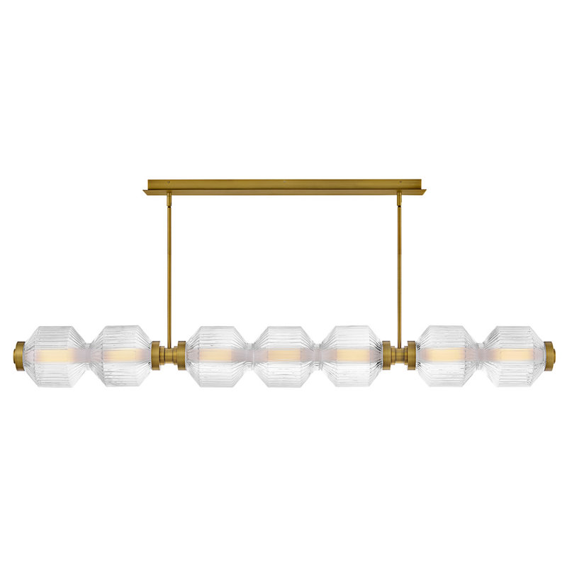 Reign 1 - Light LED Chandelier, Gold