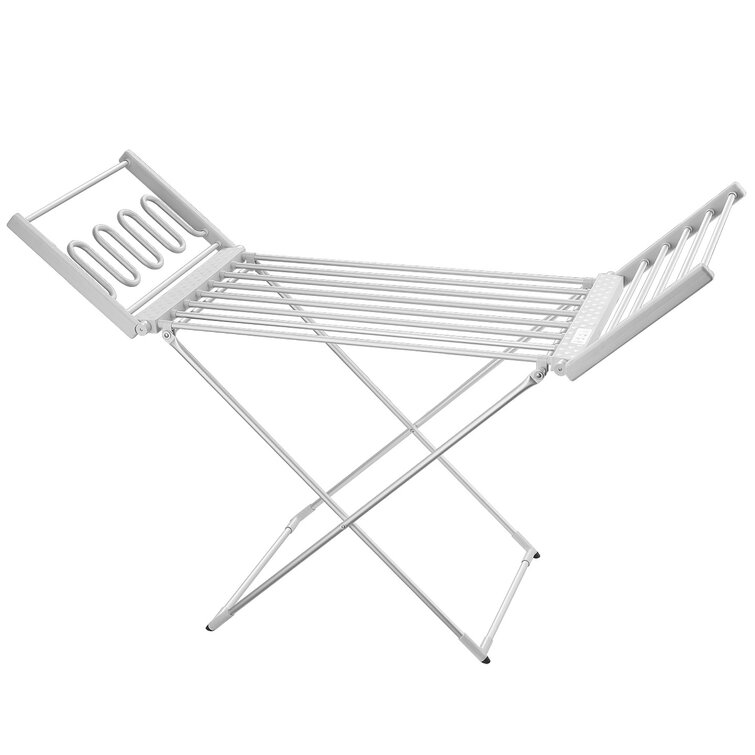 LCM Home Fashions, Inc. Heat Rails Clothes N Shoes Drying Rack Free  Standing Electric Towel Warmer