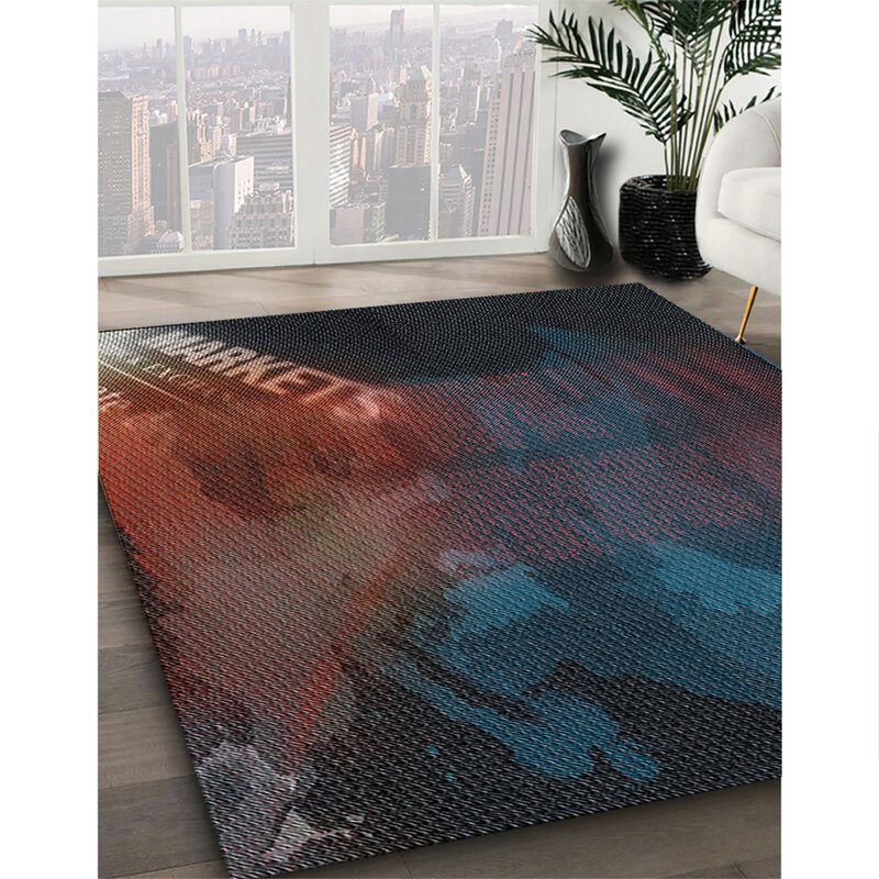 Geometric Indoor Rug, Square 7'