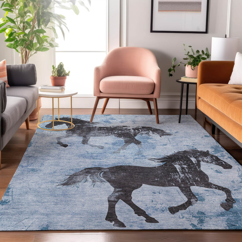 Premium Machine Washable Varroville AMF1717 Animal Rug, Rectangle 8' x 10'