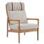 Fauteuil Mid-Century rembourré gris-2141549227