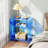 Acrylic Record Player Table with Storage Shelf, Clear Side Table Nightstand (Blue)-530379833-474668731