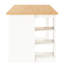Table de salle à manger en bois massif avec 3 rangements, 4 chaises rembourrées, une table et des tablettes de rangement-1498070589-1498070560