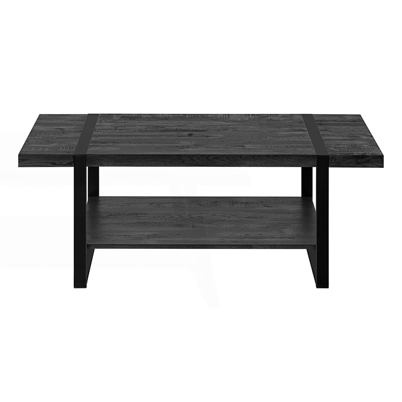 Table basse, table d'appoint rectangulaire, table centrale, Noir
