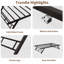 Structure de lit simple pour lit gigogne, lit de jour gigogne avec roulettes verrouillables, plateforme en métal pliable-1187902999