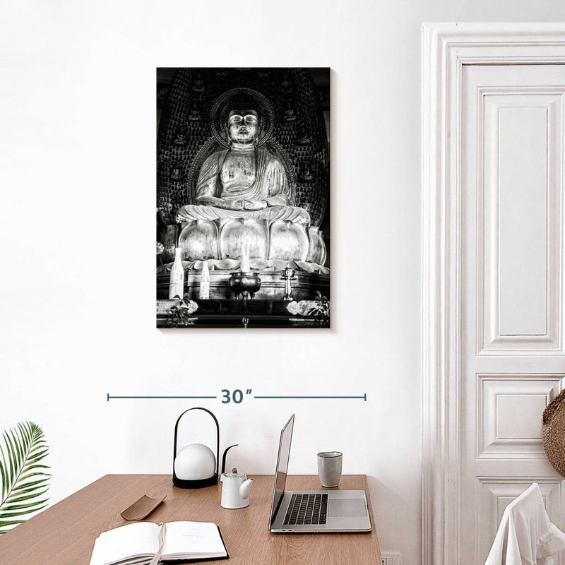 Bouddha doré japonais Adella I, H 30 po x l 20 po