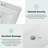 gaomon 19 " 12.99 " Tall Vitreous China U-Shaped Bathroom Sink