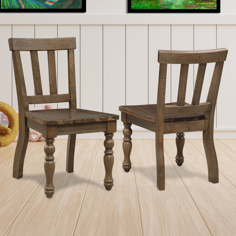 Chaise d'appoint en bois pour enfants Joanna