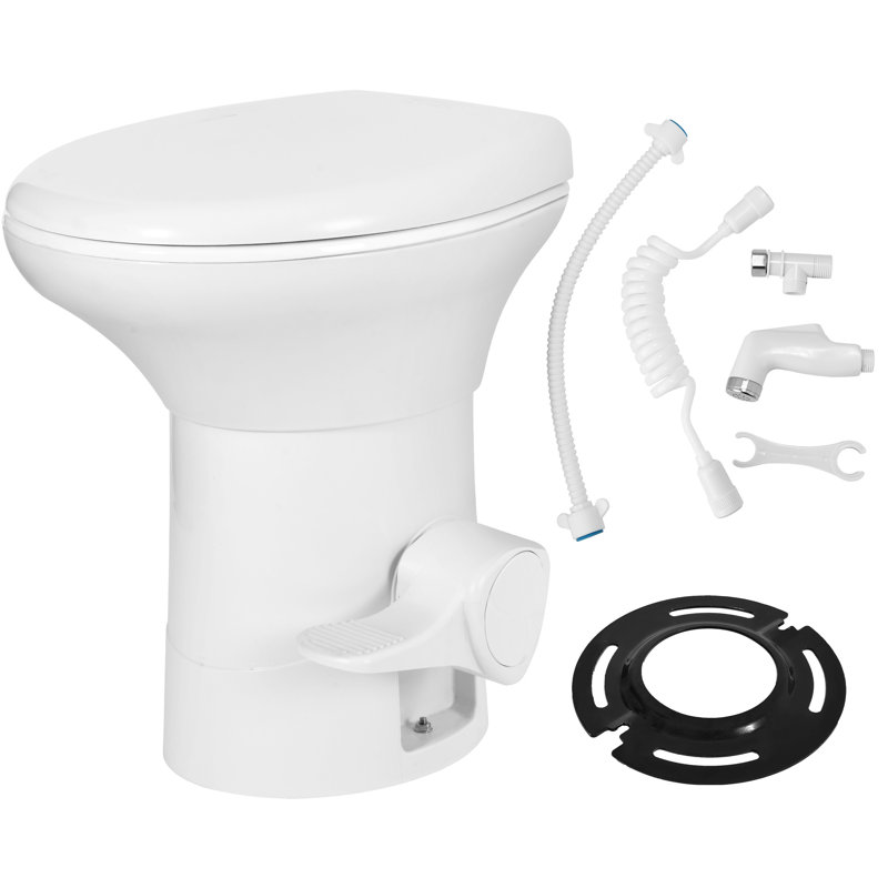 Toilette allongée une pièce (siège inclus)
