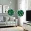 Set of 2 UV-protected artificial plant topiary balls
