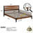 Acacia Premium Emery Solid Wood Platform Bed Frame with Headboard Included, No Box Spring Needed, Weight Capacity 800lb.-273631664-308472902