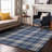 Premium Machine Washable Naglee AMF993 Plaid Rug-178575808