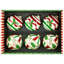 Holly Ribbon Ball Ornament, 4 Inches