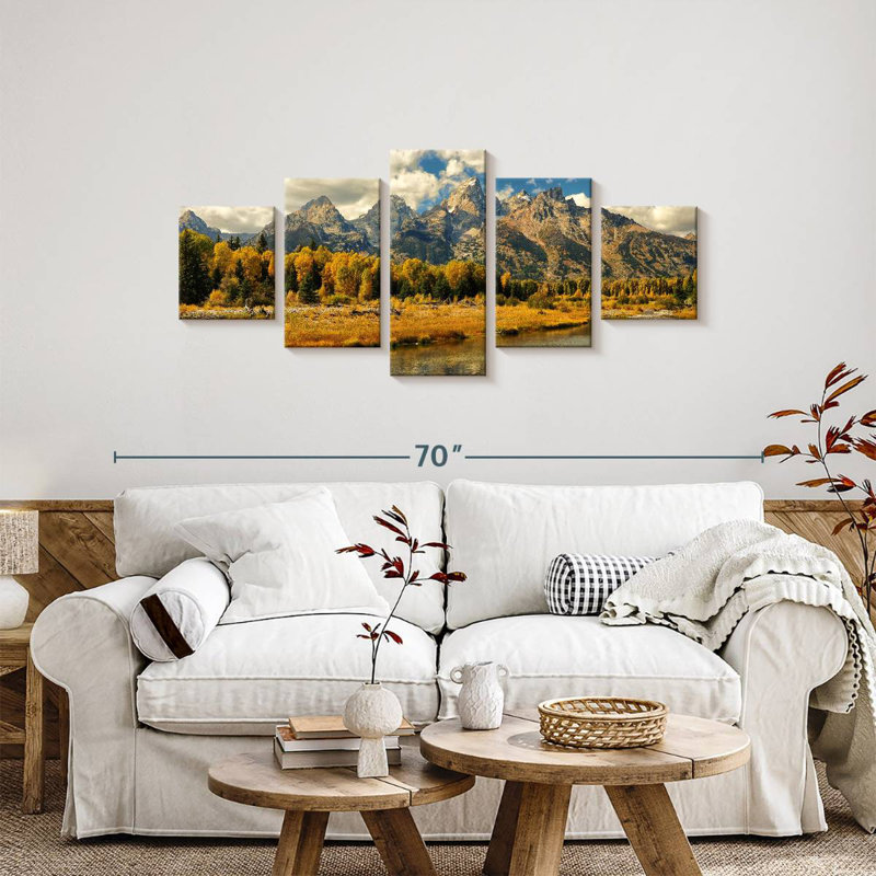 Orignal d'automne Grand Teton, H 24 po x l 55 po