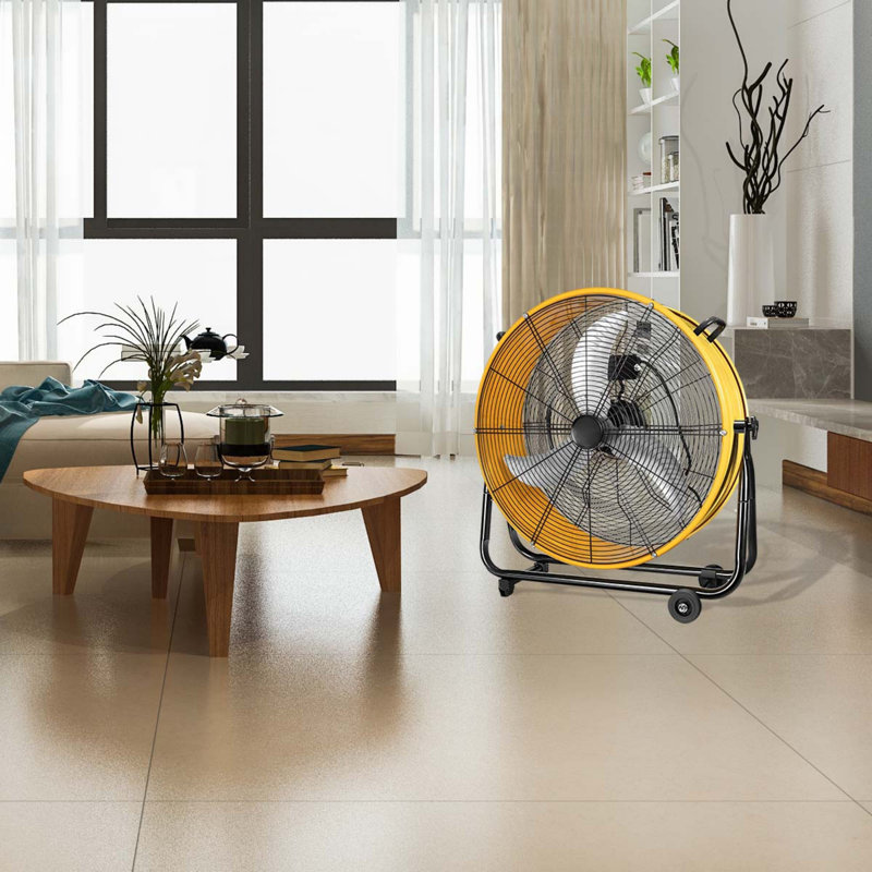 Ventilateur tambour industriel en métal 3 vitesses