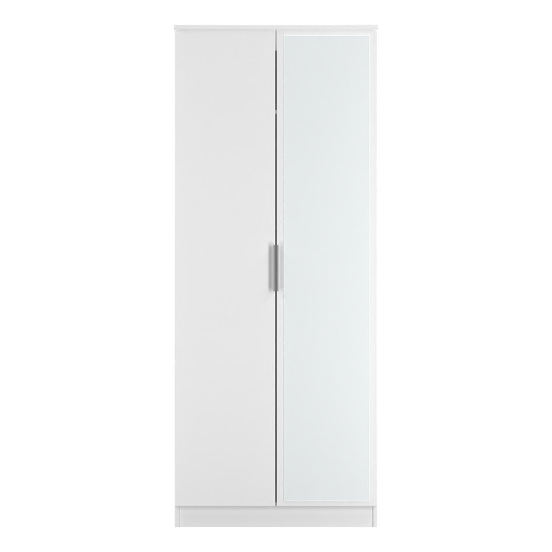Biernat Manufactured Wood Wardrobe, White Matt