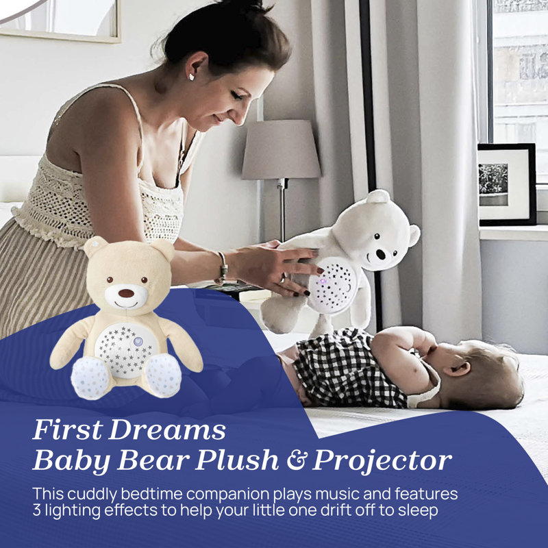 Chicco Next2Me Forever Bundle - Bedside Crib, Night Breeze Mattress Protector, 2x Sheets & Teddy Projector