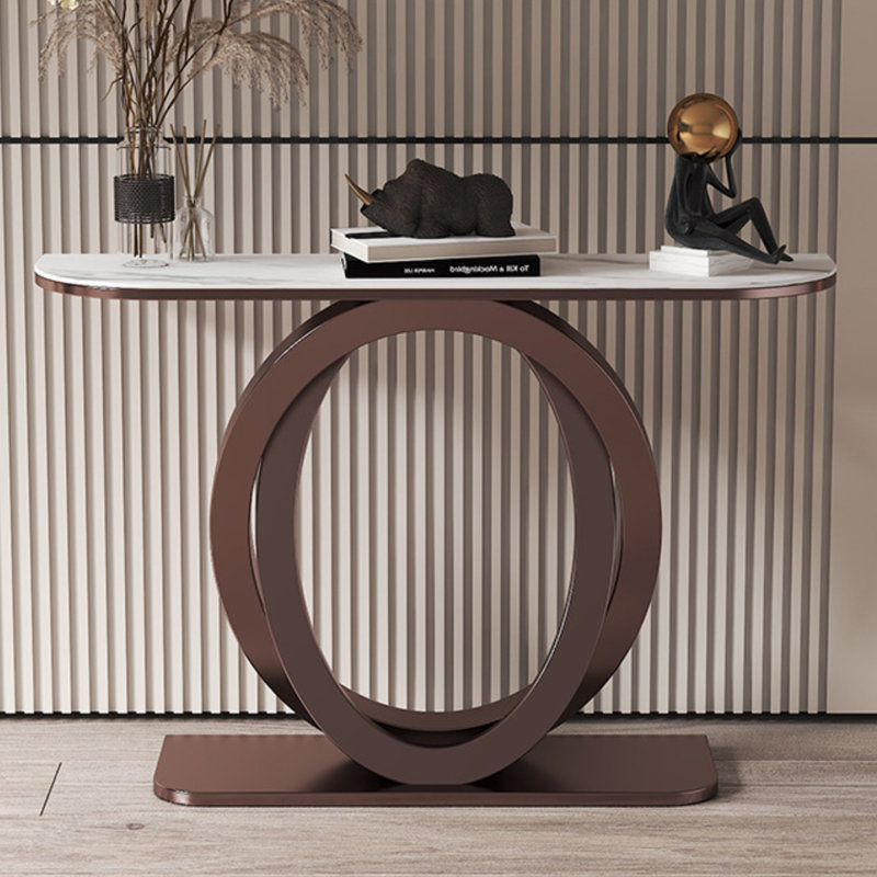 Console Table, Bronze, 31.5" H x 59" W x 11.8" D