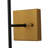 1 - Light Glass Globe Black And Gold Wall Sconce