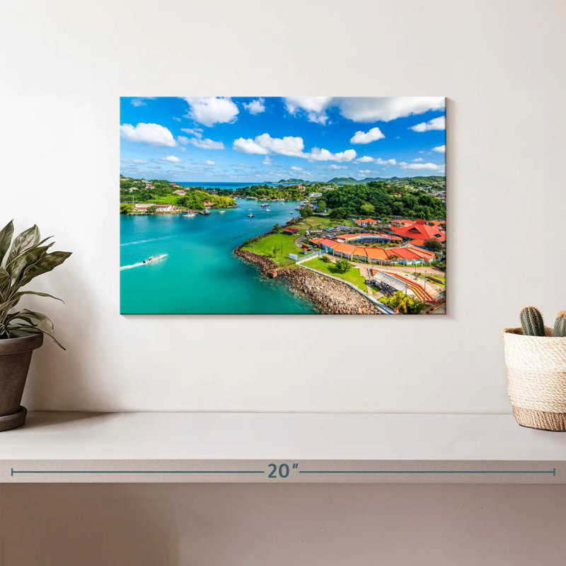 Nicci Port Castries St. Lucia, 8" H x 12" W