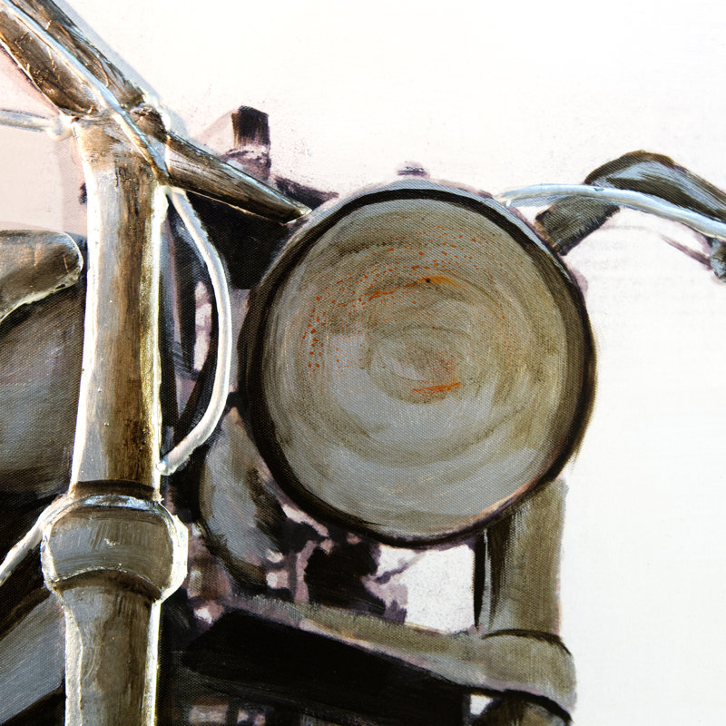 Custom Bike 1 Piece Painting on Canvas