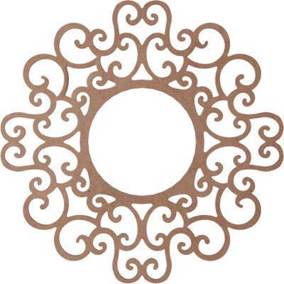 Médaillon de plafond en bois ajouré 26 po x H 9 po x P 7 po x P 7 po