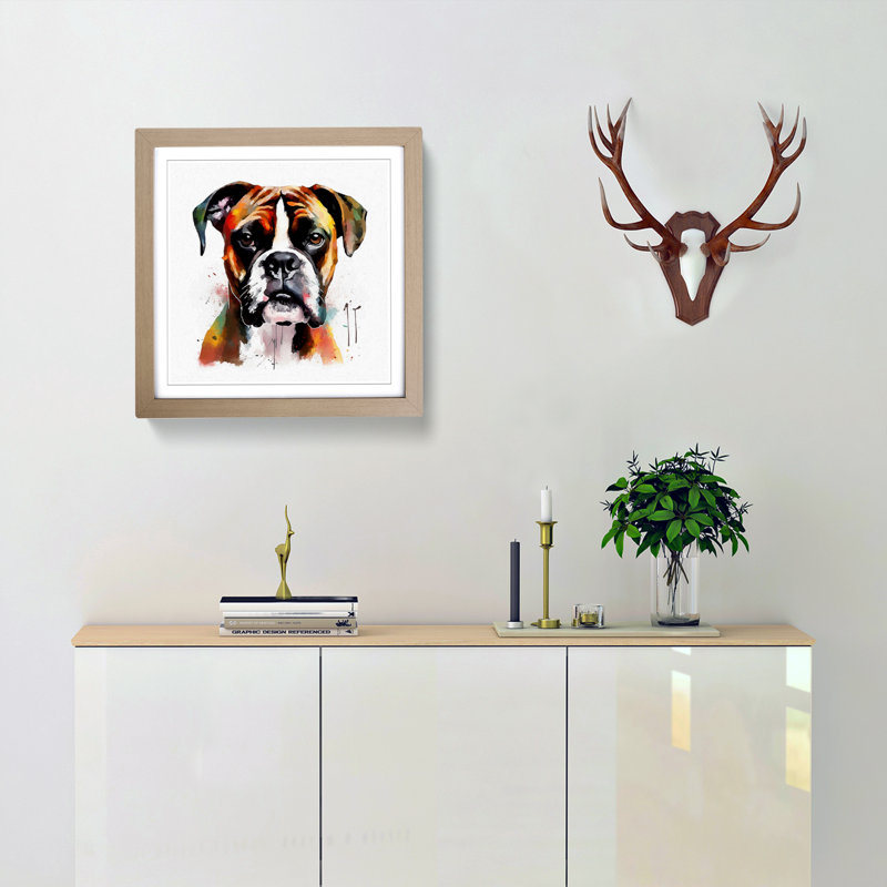 Single Picture Frame Print on Wood, Oak