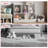 3-Tier Wooden Toy Storage Organizer & Kids Bookshelf - 5-Section Book Rack Daycare Furniture,  Toddler Toy Cabinet for Kindergarten, Nursery, Playroom or Bedroom (36"L x 11.4"W x 31.5"H) - White-1924663815