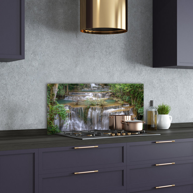 50cm W x 100cm L Glass Peel and Stick Panel
