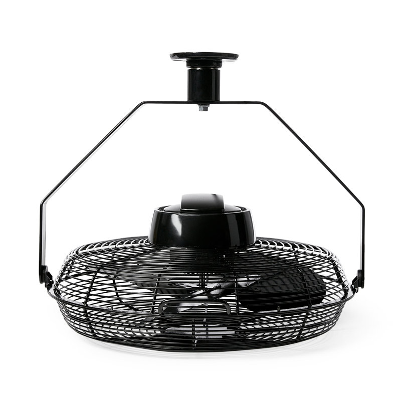 Air King 18-Inch Black Industrial Ceiling Mount Fan