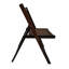 Chaise pliante en bois massif de 4, finition cerisier, avec un siège à lattes en cerisier, combinaison confortable-67251836