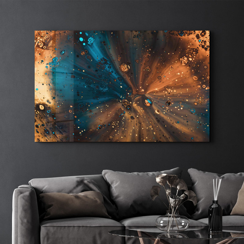 Elegant Tempered Glass Wall Art Painting, 13.8 x 21.7 inches | 100% Tempered Glass, Thickness: 0.16 inches | UV Printed for Vibrant Colors | Perfect for Home Decor, Living Room, & Office Spaces