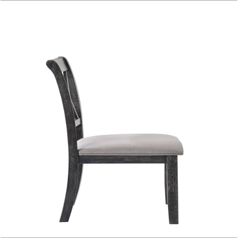 Claudia II Weathered Grey Finish 7 PCs Dining Room Set