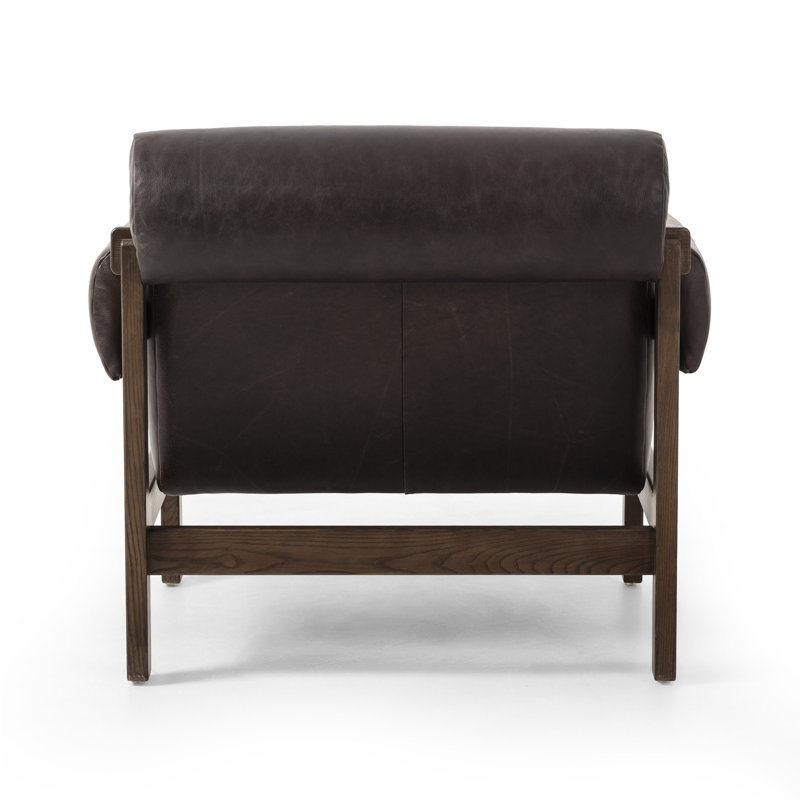 Cora Armchair, Conroe Cigar Genuine Leather