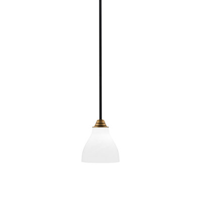 Luminaire suspendu suspendu Paramount avec verre de 6,25 po