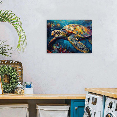 30*40,Wall Art Sea Animal Coastal Room Decor Ocean Turtle Canvas Prints Painting.