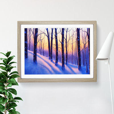 XH1022-10216X Winter Forest Sunrise Vol.2 - Single Picture Frame Print