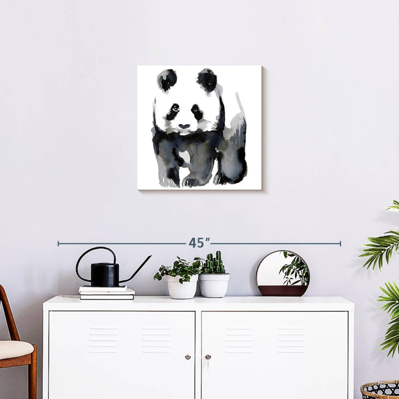 Brampt Panda Illustration, 20" H x 20" W