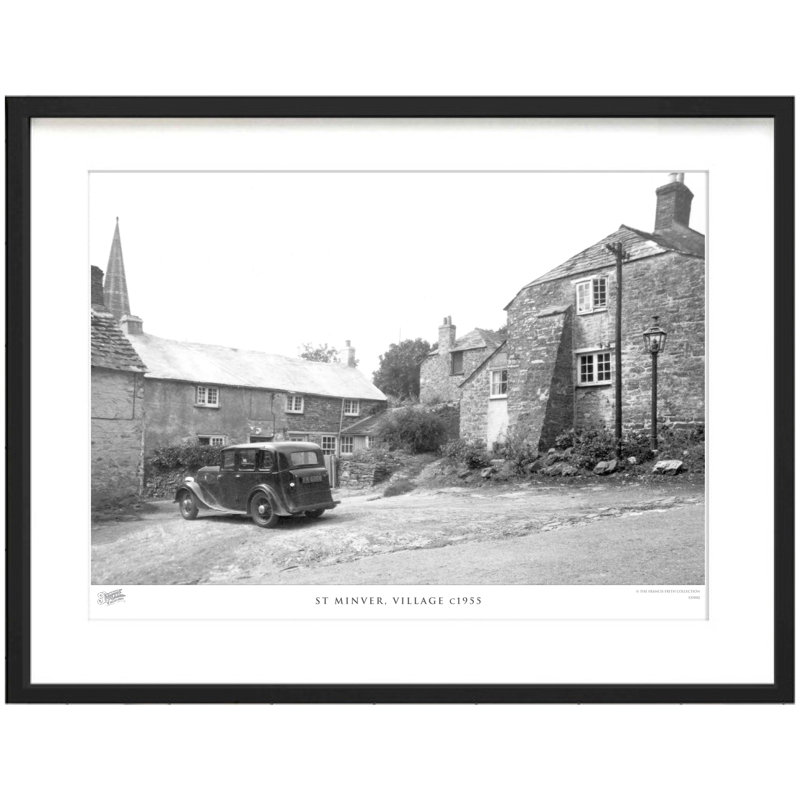 St Minver, Village C1955 by Francis Frith - Single Picture Frame Print, 28cm H x 36cm W x 2.3cm D
