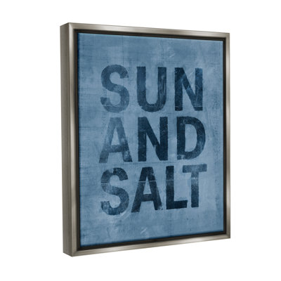 «Sun & Salt Expression Floater Frame» par Victoria Barnes sur toile