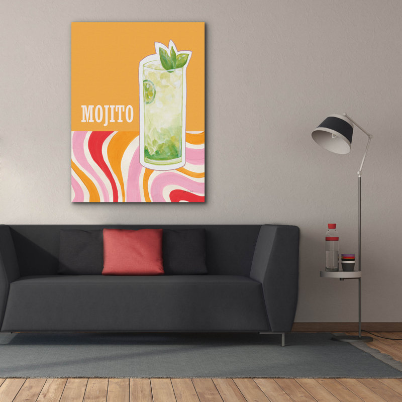 «Mojito» par Yvette St. Amant, art mural sur toile, 12 po x 16 po, H 54 po x l 40 po x P 1,5 po