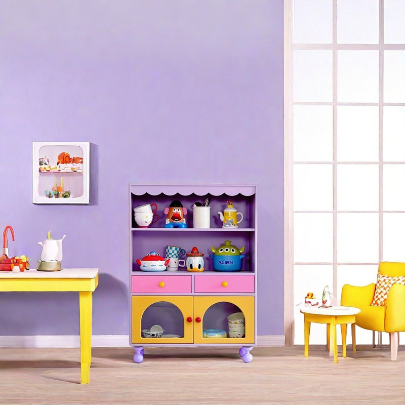 Armoire décorative colorée, élégante et pratique