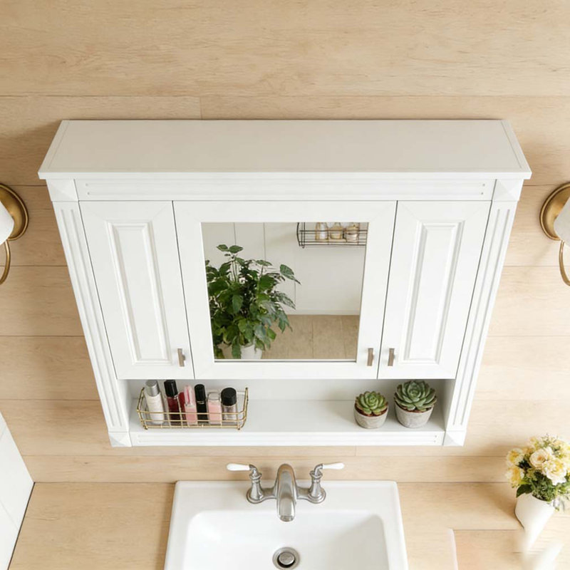 Armoire murale 35 po avec miroir