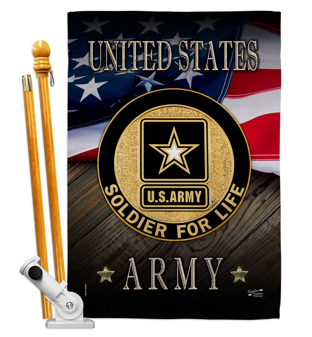 Double Sided 40'' H x 28'' W Polyester Flag Set (Set of 2) Angeleno Heritage