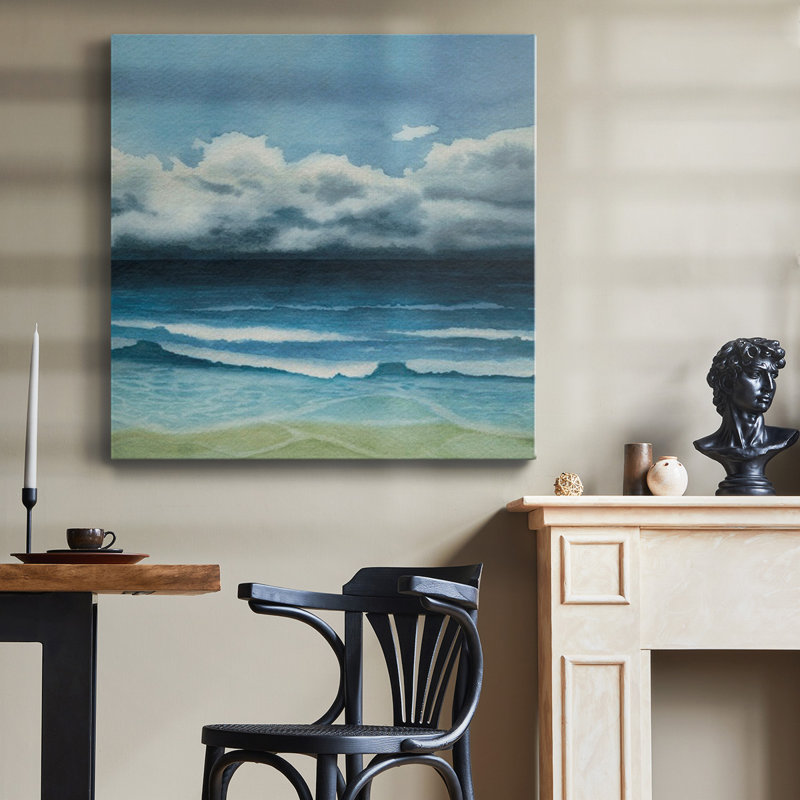 Blue Day II - Toile tendue avec châssis de qualité supérieure - prête à être accrochée